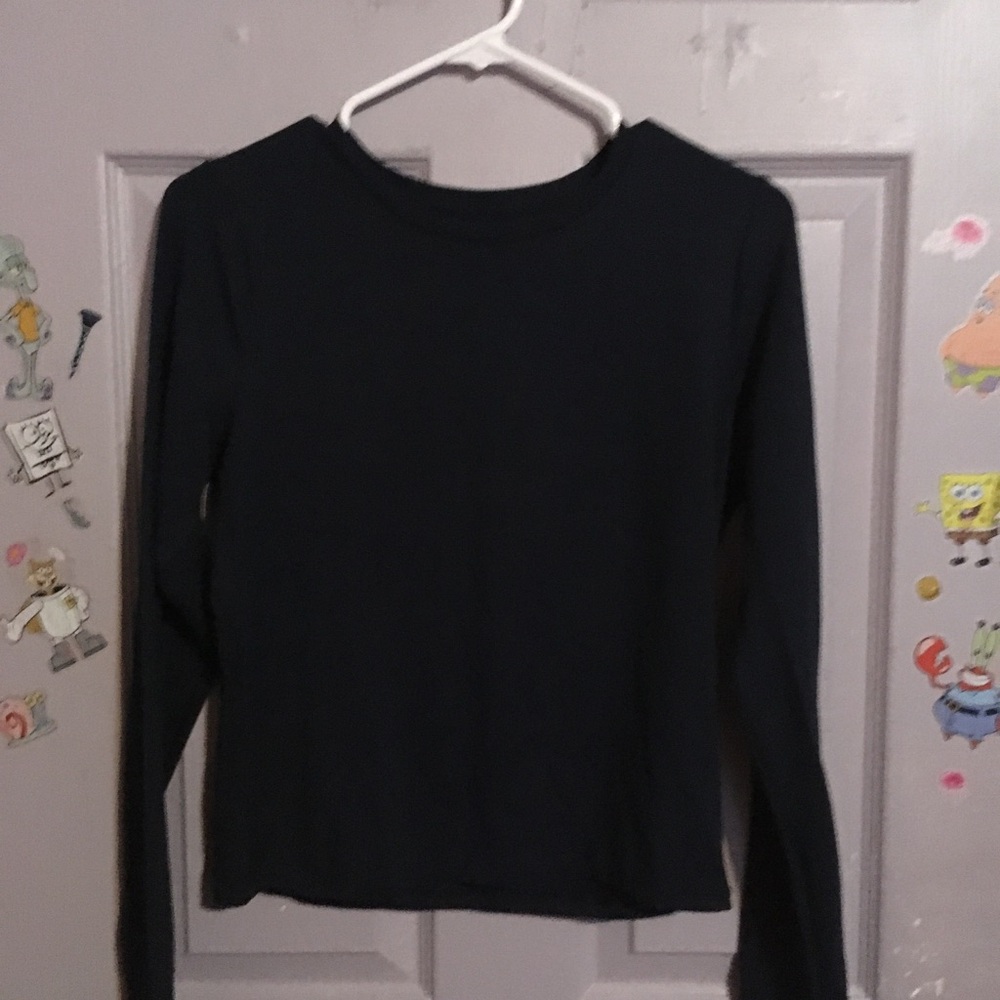 Hollister - Long-Sleeve Navy Blue Top